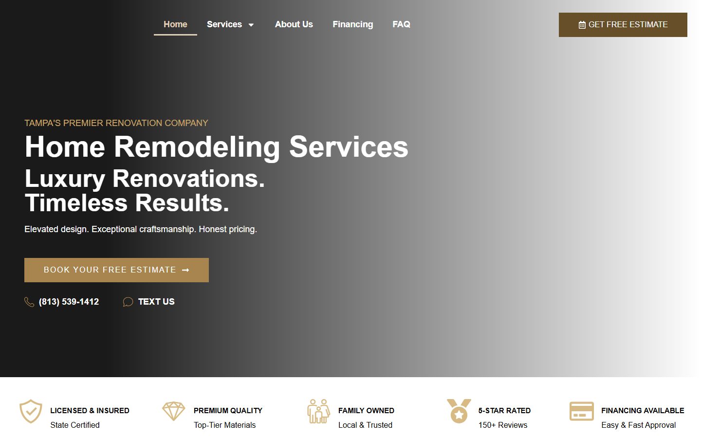 Site da Herman Renovations: Home Remodeling Services, Luxury Renovations, Timeless Results